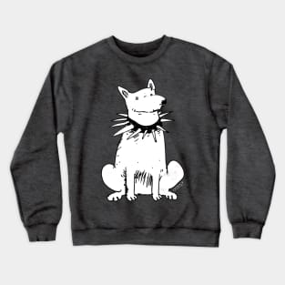 white dog Crewneck Sweatshirt